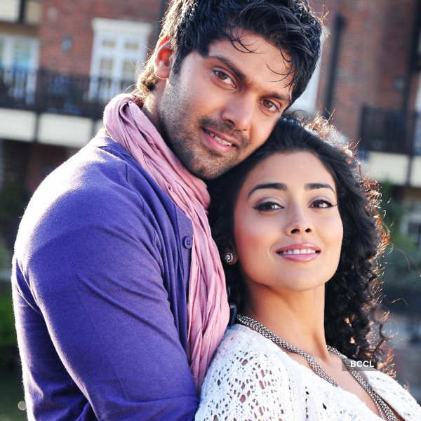 Shriya Saran and Arya still from Telugu movie Love to Love.