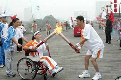 Paralympic relay in China