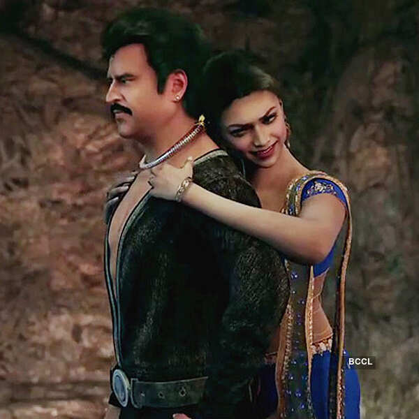 Rajinikanth and Deepika Padukone in a still from the 3D animated film  Kochadaiiyaan.
