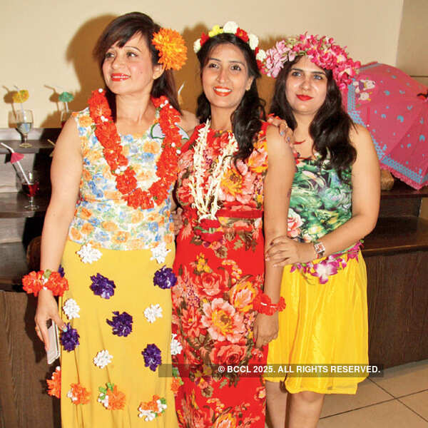 Meghna and Ritu's Hawaiian theme party