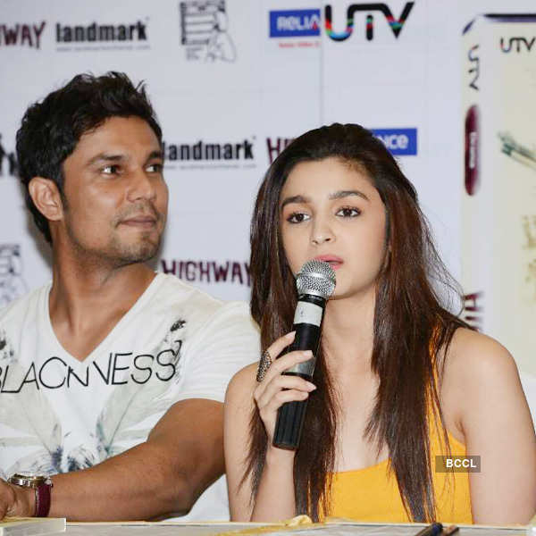 Alia Bhatt speaks during the DVD launch of movie Highway held at