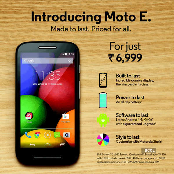 Motorola unveils Moto E