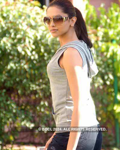 Deepika at a shoot