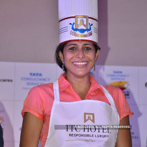 Neha Dhupia at a pasta party