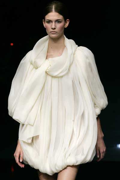 A Model Presents A Creation For Junko Shimada's Spring-summer 2009 