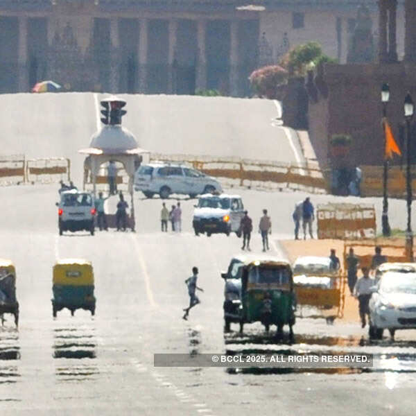 Delhi sizzles but respite near