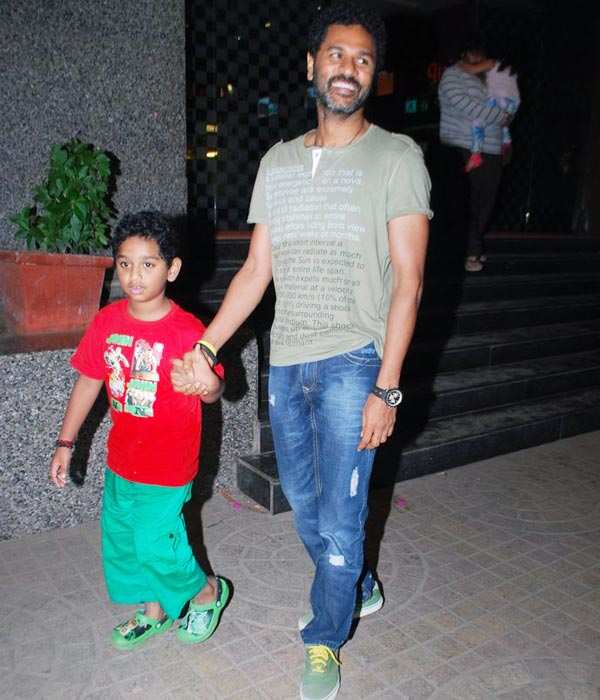 Prabhu Deva enjoys an outing with his son in Mumbai