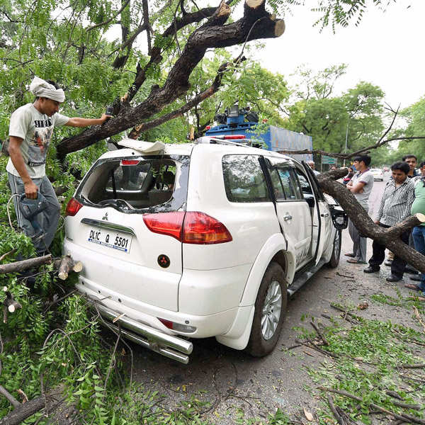 Delhi: Sudden storm strikes