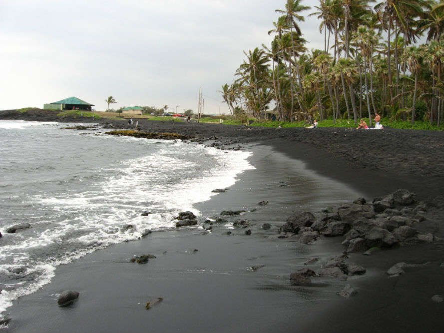Punalu U Black Sand Beach Hawaii Times Of India Travel