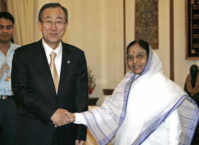 Ban Ki-moon in India
