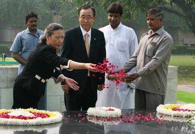 Ban Ki-moon in India