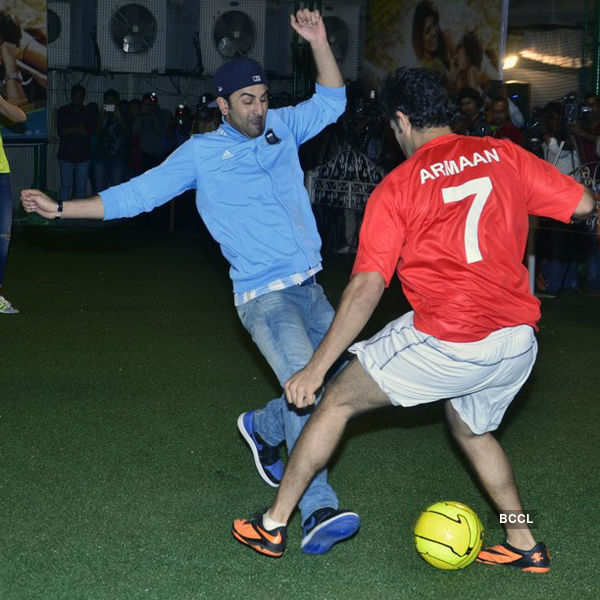 Ranbir & Armaan play football