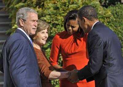Obama meets Bush