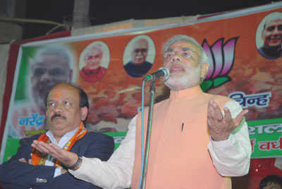 BJP campaigns in Delhi
