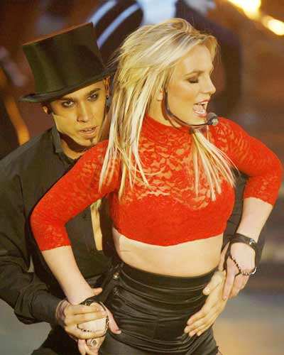 Britney Spears performs