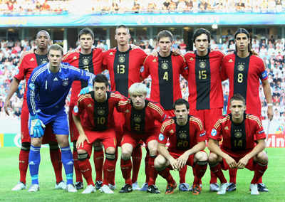 Germany's football captains' national team jerseys