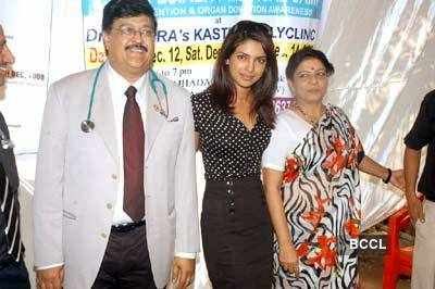 Priyanka at Medical camp