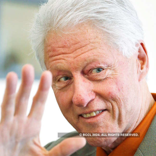 Ex-US president Bill Clinton in Jaipur