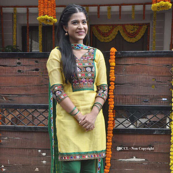 A cast member of new TV serial Shastri Sisters snapped during the ...