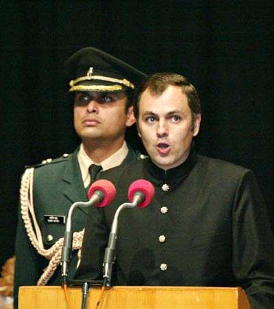 Newly Elected Chief Minister Of Jammu And Kashmir Omar Abdullah (L ...