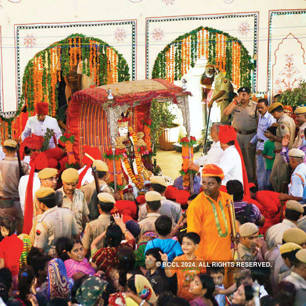 Teej procession in Jaipur