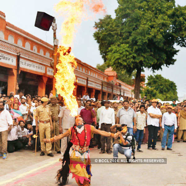 Teej procession in Jaipur