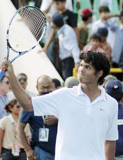 Somdev at Chennai Open