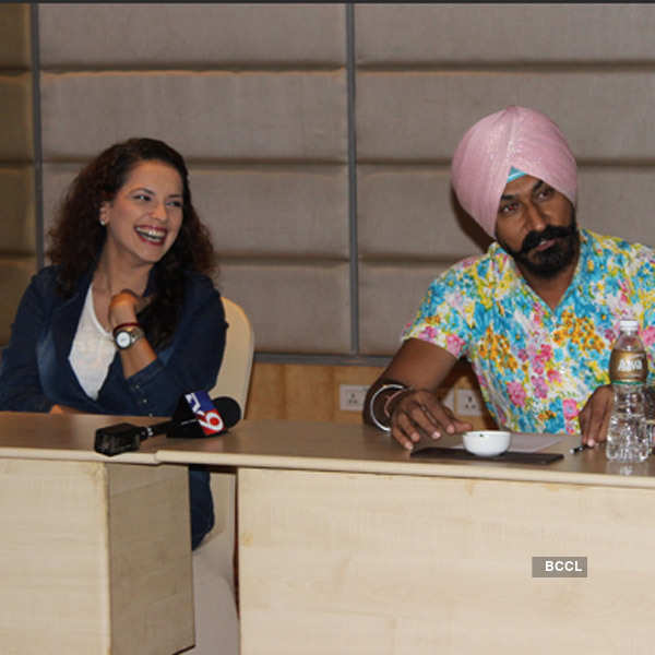 Gurucharan Singh at a press meet 