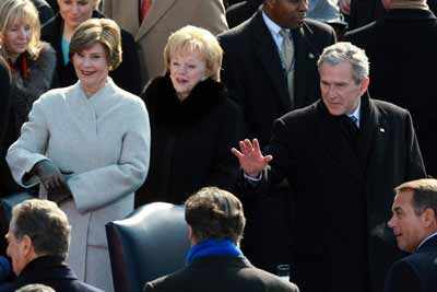 Bush makes a quiet exit