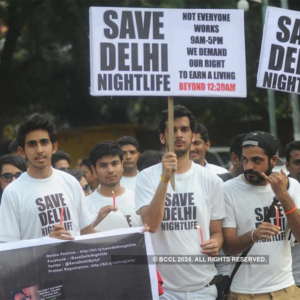 Save Delhi Nightlife protest