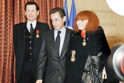 Sarkozy at award ceremony