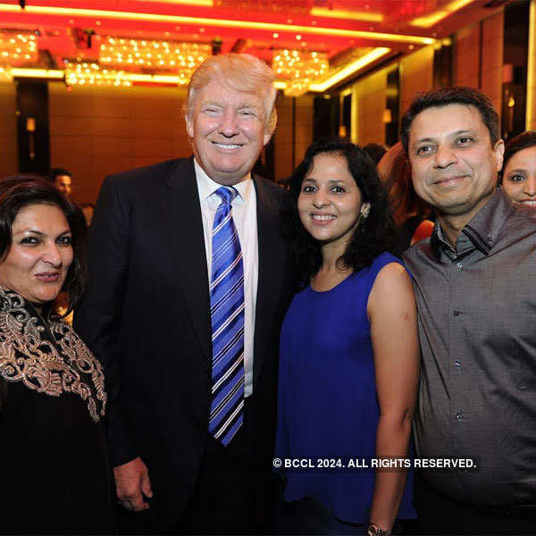 Donald Trump at a dinner party in Pune