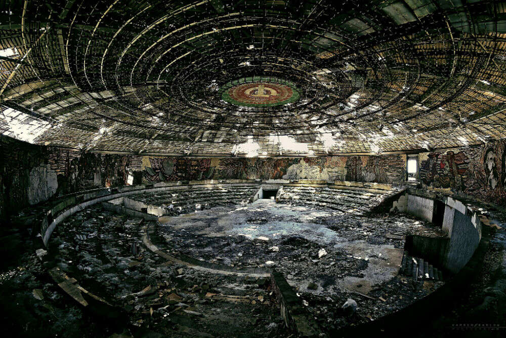 The abandoned Buzludzha Monument at Bulgaria 7568736922_adb5cde081_k