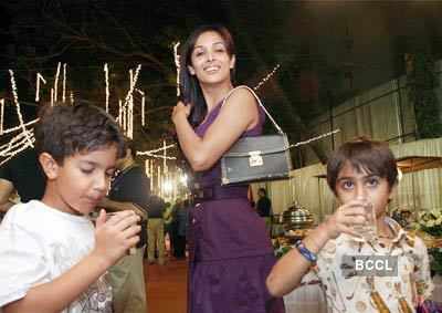 Malaika with sons