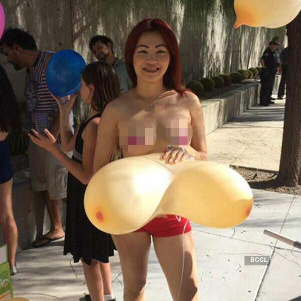 International Go Topless Day parade