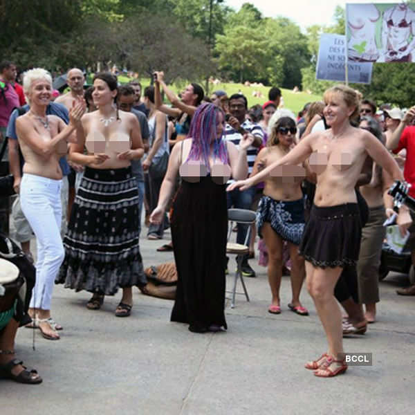 International Go Topless Day parade