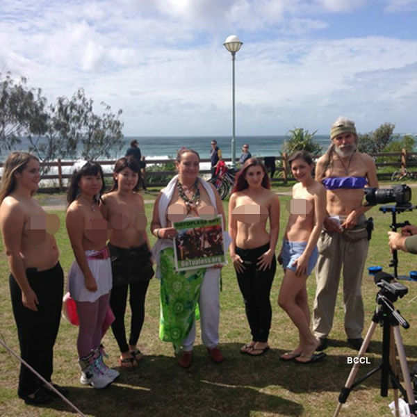 International Go Topless Day parade