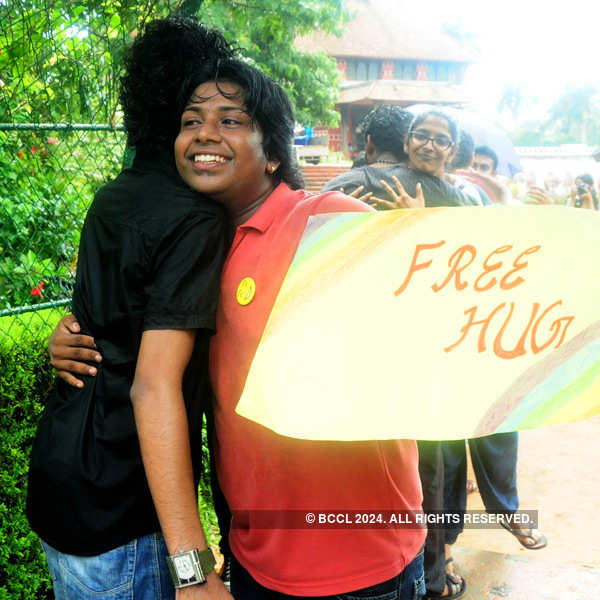 Free Hug campaign in Trivandrum