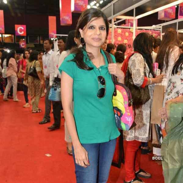 Celebs at an exhibition