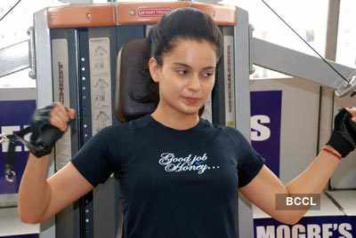 Kangana hits the Gym