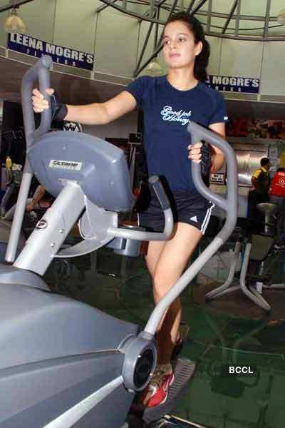 Kangana hits the Gym