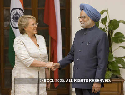 Michelle Bachelet in Delhi