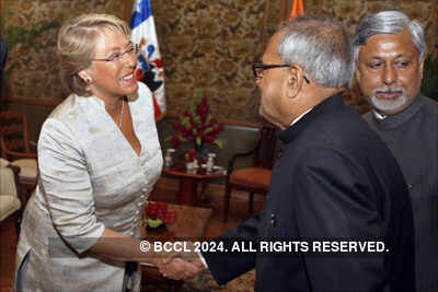 Michelle Bachelet in Delhi