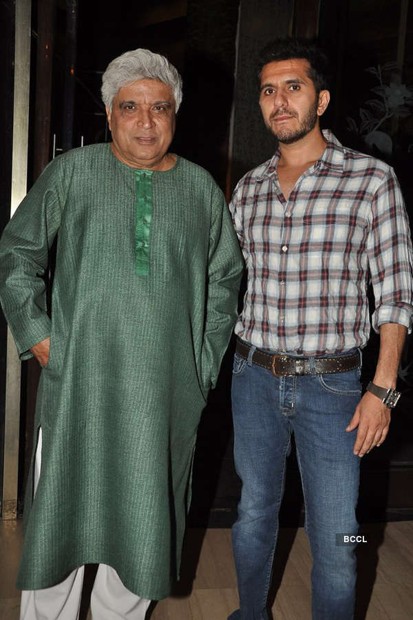 Javed Akhtar and Ritesh Sidhwani at the wrap-up party of Bollywood movie  Dil Dhadakne Do, held in Mumbai - Photogallery