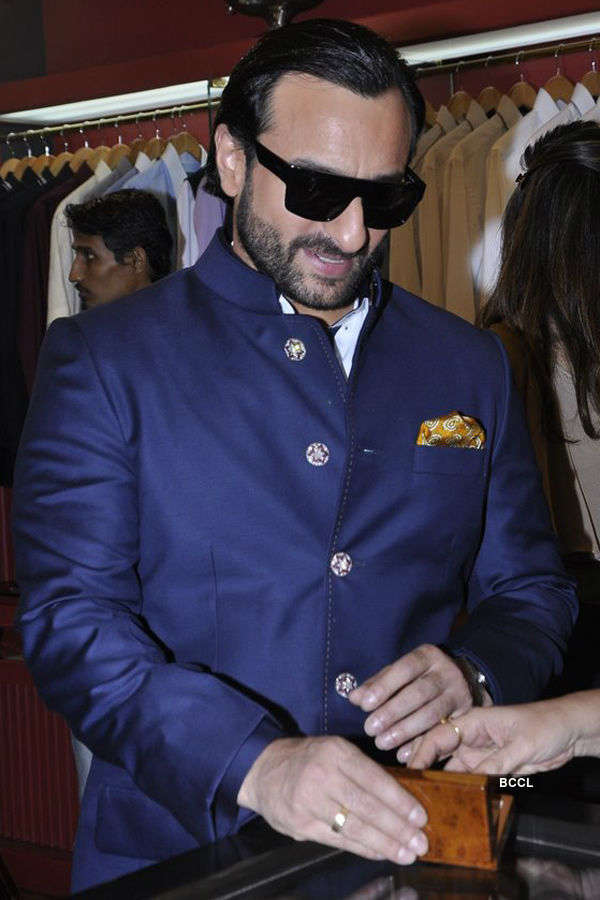 Saif @ designer store launch