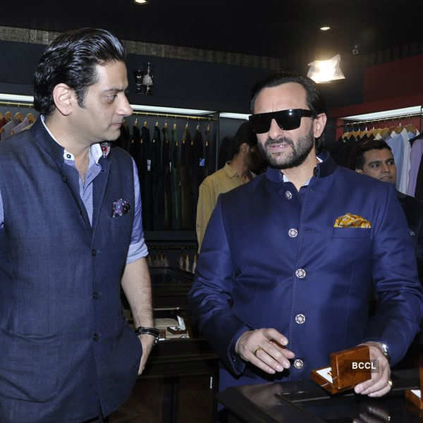 Saif @ designer store launch