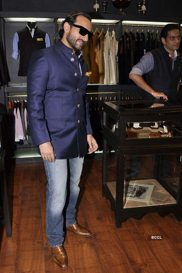 Saif @ designer store launch