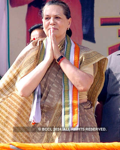 Sonia Gandhi in Lucknow