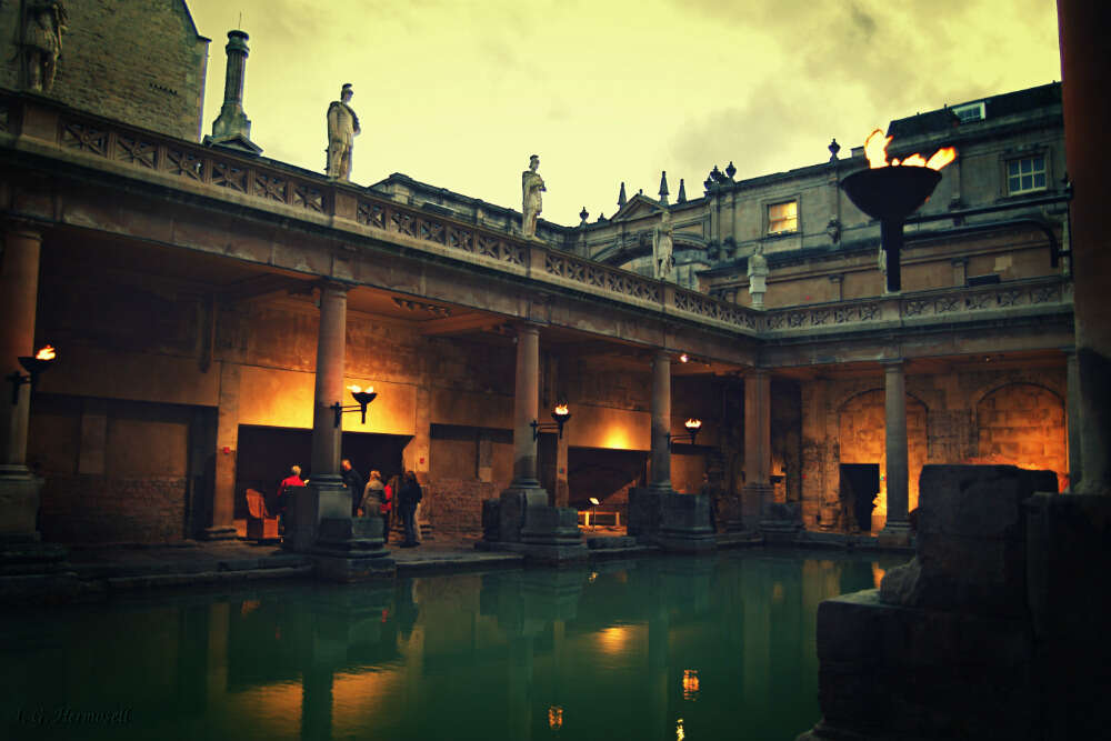 Get washed at the Roman baths roman bath