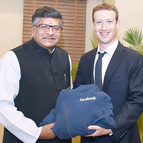 Mark Zuckerberg in India